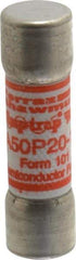 Ferraz Shawmut - 450 VDC, 500 VAC, 20 Amp, Fast-Acting Semiconductor/High Speed Fuse - Clip Mount, 50.8mm OAL, 100 at AC, 79 at DC kA Rating, 9/16" Diam - All Tool & Supply