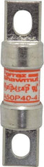 Ferraz Shawmut - 450 VDC, 500 VAC, 40 Amp, Fast-Acting Semiconductor/High Speed Fuse - Bolt-on Mount, 3-3/16" OAL, 100 at AC, 79 at DC kA Rating, 13/16" Diam - All Tool & Supply