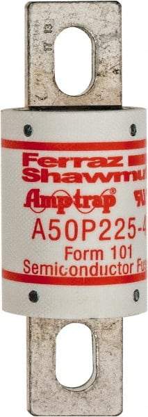 Ferraz Shawmut - 450 VDC, 500 VAC, 225 Amp, Fast-Acting Semiconductor/High Speed Fuse - Bolt-on Mount, 4-11/32" OAL, 100 at AC, 79 at DC kA Rating, 1-1/2" Diam - All Tool & Supply