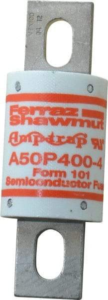 Ferraz Shawmut - 450 VDC, 500 VAC, 400 Amp, Fast-Acting Semiconductor/High Speed Fuse - Bolt-on Mount, 4-11/32" OAL, 100 at AC, 79 at DC kA Rating, 1-1/2" Diam - All Tool & Supply