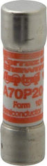 Ferraz Shawmut - 650 VDC, 700 VAC, 20 Amp, Fast-Acting Semiconductor/High Speed Fuse - Clip Mount, 50.8mm OAL, 100 at AC/DC kA Rating, 9/16" Diam - All Tool & Supply