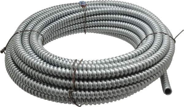 Made in USA - 3/8" Trade Size, 50' Long, Flexible Reduced Wall Flex Conduit - Steel, 3/8" ID - All Tool & Supply