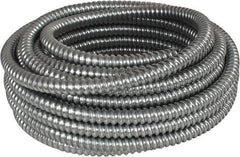 Made in USA - 1/2" Trade Size, 50' Long, Flexible Reduced Wall Flex Conduit - Steel, 5/8" ID - All Tool & Supply