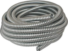 Made in USA - 3/4" Trade Size, 50' Long, Flexible Reduced Wall Flex Conduit - Steel - All Tool & Supply