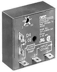 NCC - 5 Pin, Time Delay Relay - 1 at Resistive or Inductive Load Contact Amp, 120 VAC, On Board Trimpot - All Tool & Supply