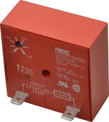 NCC - 2 Pin, Time Delay Relay - 1 at Resistive or Inductive Load Contact Amp, 24 VAC/VDC, On Board Trimpot - All Tool & Supply