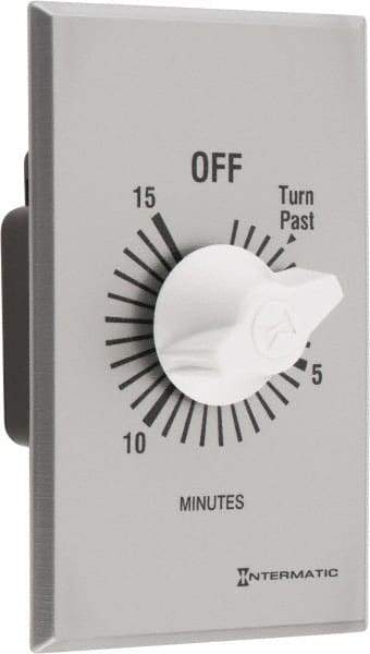 Intermatic - 15 min Indoor Analog Spring-wound Mechanical Timer - 125 VAC, 50/60 Hz, - All Tool & Supply