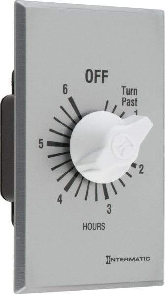 Intermatic - 6 hr Indoor Analog Spring-wound Mechanical Timer - 125 VAC, 50/60 Hz, - All Tool & Supply