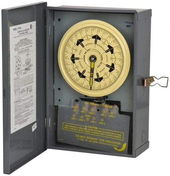 Intermatic - 7 Day Indoor Analog Electromechanical Timer Switch - 125 VAC, 60 Hz, - All Tool & Supply