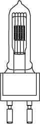 Philips - 1,000 Watt, 120 Volt, Halogen Miniature & Specialty T7 Lamp - Medium Bi-Pin Base, 750 to 1599 Equivalent Range, Neutral (3,000 to 3,699), 5-1/2" OAL - All Tool & Supply