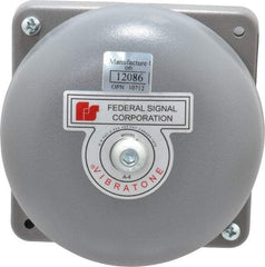 Federal Signal Corp - 4" Diam, 120 Volt Bell - 0.08 Amps, 98 Decibles at 10', Vibrating - All Tool & Supply