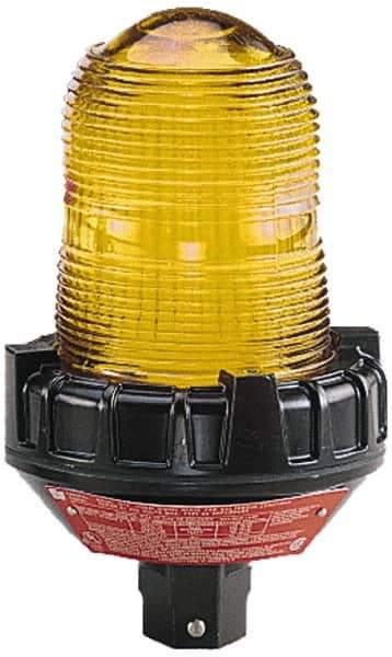 Federal Signal Corp - 120 VAC, 4X NEMA Rated, Strobe Tube, Green, Strobe Light - 80 Flashes per min, 3/4 Inch Pipe, 5-1/2 Inch Diameter, 9-1/4 Inch High, IP66 Ingress Rating, Pipe Mount - All Tool & Supply