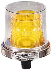 Federal Signal Corp - 120 VAC, 4X NEMA Rated, Strobe Tube, Green, Strobe Light - 80 Flashes per min, 1/2 Inch Pipe, 5-1/2 Inch Diameter, 7-1/4 Inch High, IP66 Ingress Rating, Pipe Mount - All Tool & Supply