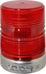 Federal Signal Corp - 120 VAC, 3R NEMA Rated, Strobe Tube, Red, Double Flash Strobe Light - 80 Flashes per min, 1/2 Inch Pipe, 5-11/16 Inch Diameter, 8-1/2 Inch High, IP45 Ingress Rating, Pipe Mount - All Tool & Supply