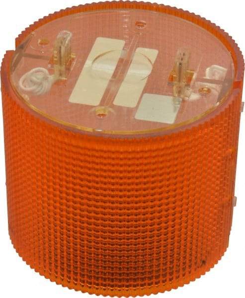 Federal Signal Corp - Incandescent Lamp, Amber, Flashing and Steady, Stackable Tower Light Module - 120 VAC, 0.13 Amp, 1 NEMA Rated, Base Mount - All Tool & Supply