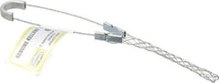 Hubbell Wiring Device-Kellems - 0.24 to 0.32 Inch Cable Diameter, Galvanized Steel, Single Loop Support Grip - 6-1/2 Inch Long, 350 Lb. Breaking Strength, 3-1/2 Inch Mesh Length - All Tool & Supply