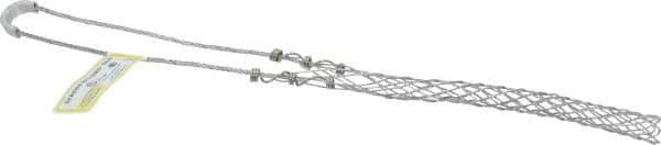 Hubbell Wiring Device-Kellems - 0.73 to 0.85 Inch Cable Diameter, Galvanized Steel, Single Loop Support Grip - 13-3/4 Inch Long, 1,400 Lb. Breaking Strength, 6-3/4 Inch Mesh Length - All Tool & Supply