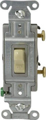 Hubbell Wiring Device-Kellems - 1 Pole, 120 to 277 VAC, 15 Amp, Commercial Grade, Toggle, Wall and Dimmer Light Switch - 4-1/16 Inch High - All Tool & Supply