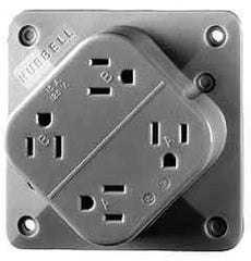 Hubbell Wiring Device-Kellems - Brown Adapter Plate - For Use With 1-and 2-Gang Device Boxes - All Tool & Supply