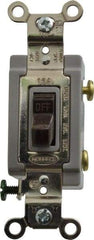 Hubbell Wiring Device-Kellems - 1 Pole, 120 to 277 VAC, 15 Amp, Industrial Grade Toggle, Wall and Dimmer Light Switch - 1-5/16 Inch Wide x 4-1/16 Inch High - All Tool & Supply