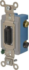 Hubbell Wiring Device-Kellems - 3 Pole, 120 to 277 VAC, 15 Amp, Industrial Grade, Key Lock, Wall and Dimmer Light Switch - 1-5/16 Inch Wide x 4-1/16 Inch High - All Tool & Supply