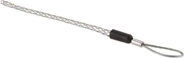 Hubbell Wiring Device-Kellems - Flexible Eye, Single Weave Mesh, Steel Wire Pulling Grip - 4-1/4" Mesh, 1/4 to 0.37" Cable Diam - All Tool & Supply