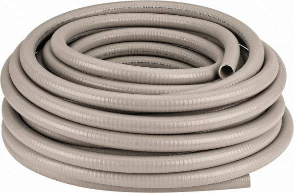 Hubbell Wiring Device-Kellems - 3/4" Trade Size, 100' Long, Flexible Liquidtight Conduit - PVC, 21.1mm ID, Gray - All Tool & Supply