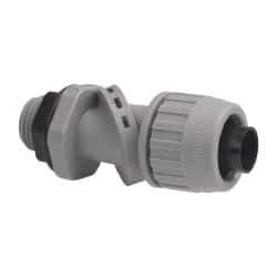 Hubbell Wiring Device-Kellems - 1/2" Trade, Thermoplastic Push In Flexible Liquidtight Conduit Connector - Noninsulated - All Tool & Supply