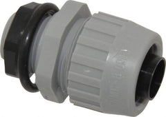 Hubbell Wiring Device-Kellems - 1/2" Trade, Thermoplastic Push In Straight Liquidtight Conduit Connector - Noninsulated - All Tool & Supply