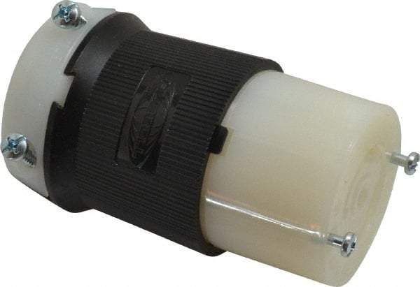 Hubbell Wiring Device-Kellems - 120/208 VAC, 30 Amp, L21-30R Configuration, Industrial Grade, Self Grounding Connector - 3 Phase, 4 Poles, IP20, 0.35 to 1.15 Inch Cord Diameter - All Tool & Supply