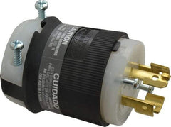 Hubbell Wiring Device-Kellems - 120/208 VAC, 20 Amp, NonNEMA Configuration, Industrial Grade, Ungrounded Plug - 3 Phase, 4 Poles, IP20, 0.35 to 1.15 Inch Cord Diameter - All Tool & Supply