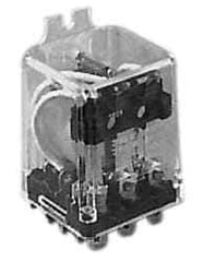 ACI - 8 Pins, Square Electromechanical Blade General Purpose Relay - 10 Amp at 240 VAC, DPDT, 24 VDC - All Tool & Supply