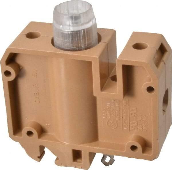 ACI - 30 Amp, DIN Rail Mount, Fused Terminal Block - 10 to 4 AWG Compatibility, 86mm High x 79mm Deep - All Tool & Supply