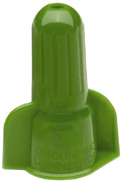 3M - 2, 18 to 5, 12 AWG, 600 Volt, Fire Resistant, Wing Twist on Wire Connector - Green, 221°F - All Tool & Supply