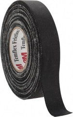 3M - 3/4" x 60', Black Cotton Cloth Electrical Tape - Series 1755, 13 mil Thick, 48 Lb./Inch Tensile Strength - All Tool & Supply