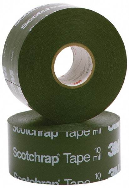 3M - 1" x 100', Black Vinyl Electrical Tape - Series 51, 20 mil Thick, 575 V/mil Dielectric Strength, 40 Lb./Inch Tensile Strength - All Tool & Supply