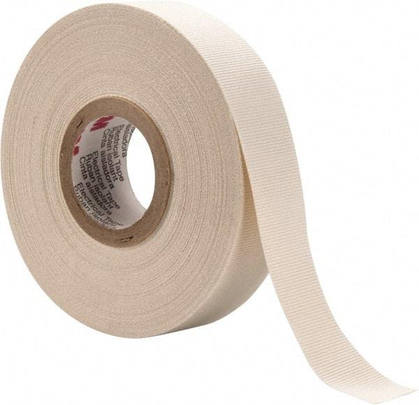 3M - 3/4" x 66', White Glass Cloth Electrical Tape - Series 27, 7 mil Thick, 150 Lb./Inch Tensile Strength - All Tool & Supply