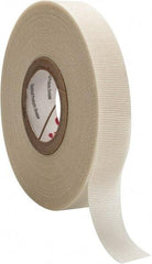 3M - 1/2" x 66', White Glass Cloth Electrical Tape - Series 69, 7 mil Thick, 180 Lb./Inch Tensile Strength - All Tool & Supply