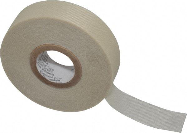 3M - 3/4" x 66', White Glass Cloth Electrical Tape - Series 69, 7 mil Thick, 180 Lb./Inch Tensile Strength - All Tool & Supply