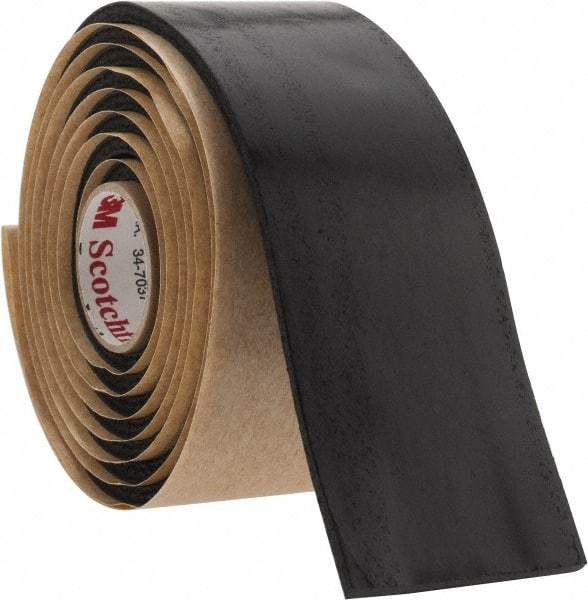 3M - 1-1/2" x 5', Black Rubber Electrical Tape - Series SCOTCHFIL, 125 mil Thick, 575 V/mil Dielectric Strength - All Tool & Supply