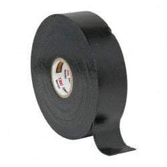 3M - 1" x 30', Black Rubber Electrical Tape - Series 130C, 30 mil Thick, 750 V/mil Dielectric Strength, 7.5 Lb./Inch Tensile Strength - All Tool & Supply