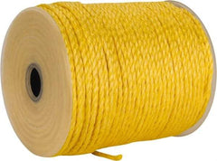 Ideal - 600 Ft. Long, 125 Lb. Load, Polypropylene Rope - 1/4 Inch Diameter, 1,125 Lb. Breaking Strength - All Tool & Supply