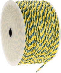 Ideal - 1,000 Ft. Long, 125 Lb. Load, Polypropylene Rope - 1/4 Inch Diameter, 1,125 Lb. Breaking Strength - All Tool & Supply