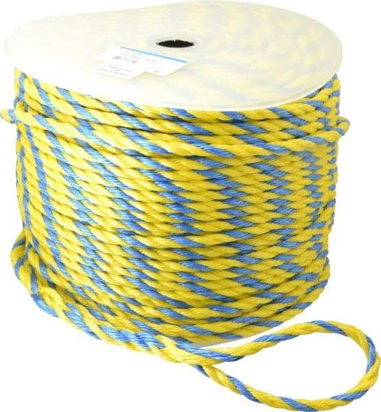 Ideal - 600 Ft. Long, 300 Lb. Load, Polypropylene Rope - 3/8 Inch Diameter, 2,430 Lb. Breaking Strength - All Tool & Supply