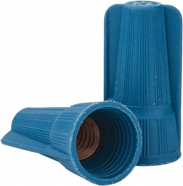 Thomas & Betts - 3, 12 to 1, 6 + 2, 8 AWG, Corrosion Resistant, Wing Twist on Wire Connector - Blue - All Tool & Supply