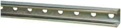 Thomas & Betts - 10' Long x 1-5/8" Wide x 1-5/8" High, 12 Gauge, Strip Steel, Punched Framing Channel & Strut - 0.105" Thick, Gold Galvanized - All Tool & Supply