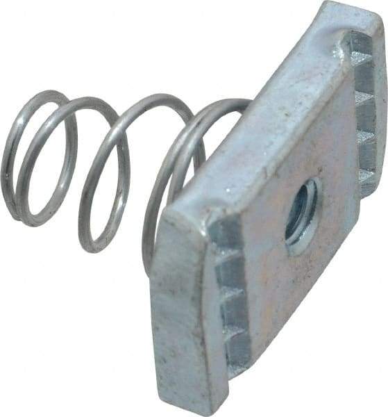 Thomas & Betts - Steel Short Spring Strut Nut - 1/4" Bolt, Used with Thomas & Betts Channel Type B Only - All Tool & Supply