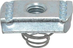 Thomas & Betts - Steel Short Spring Strut Nut - 3/8" Bolt, Used with Thomas & Betts Channel Type B Only - All Tool & Supply