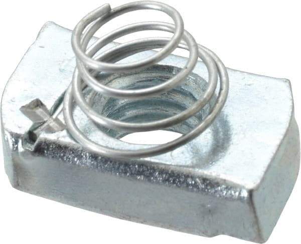 Thomas & Betts - Steel Short Spring Strut Nut - 1/2" Bolt, Used with Thomas & Betts Channel Type B Only - All Tool & Supply