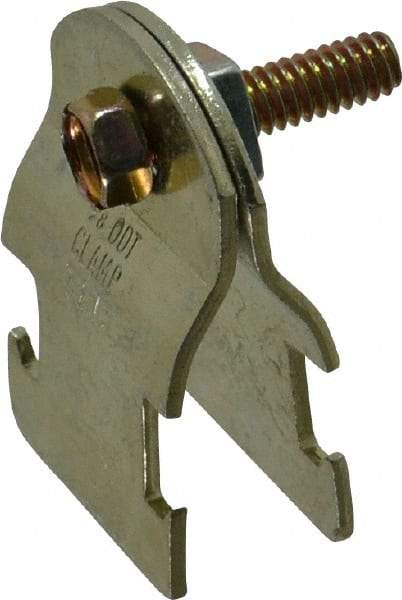 Thomas & Betts - 5/8" Pipe, 16 Gauge" Pipe or Tube Clamp - Gold Galvanized, 650 Lb Capacity - All Tool & Supply